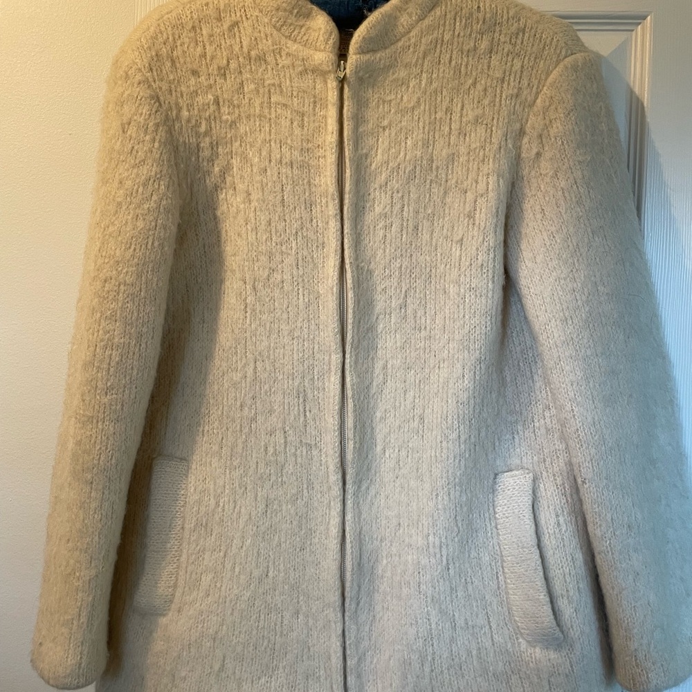 Chic Cream Teddy Jacket for Women